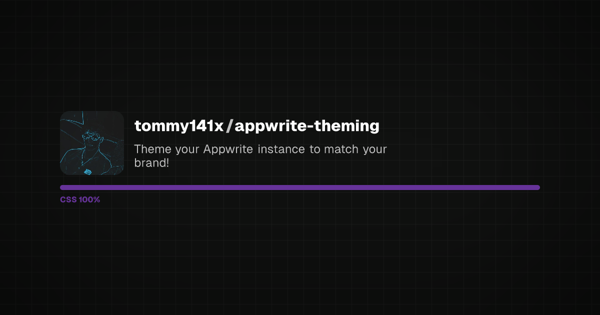 Preview of appwrite-theming